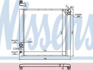 Радіатор RANGE ROVER 2002 - 5.0 i[OE LR010964] NISSENS 64329 на LAND ROVER RANGE ROVER Mk III (LM)