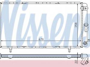 Радіатор RN ESPACE I(84-)2.0(+)[OE 77 00 764 838] NISSENS 63911A на RENAULT ESPACE (J11_)