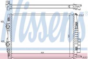 Радиатор RN MEGANE II(02-)1.9 dCi(+)[OE 8200325007] NISSENS 637633 на RENAULT MEGANE II Sport Tourer (KM0/1_)