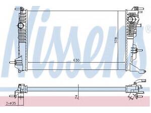 Радіатор RN MEGANE III(08-)1.2 TCE(+)[OE 214105150R] NISSENS 637647 на RENAULT GRAN TOUR III универсал (KZ0/1)