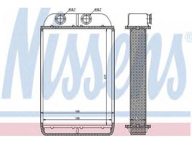 Радиатор салона NISSENS 70232 на AUDI A6 седан (4B2, C5) - Фото 1