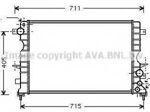 Радіатор, Система охолодження двигуна AVA QUALITY COOLING AU2165 на LAND ROVER DISCOVERY Mk II (LJ, LT)