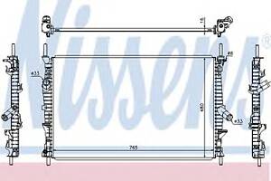 Радіатор системи охолодження Форд Транзіт