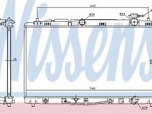 Радіатор системи охолодження NISSENS 646812 на LEXUS ES (GSV4_, ACV4_)