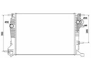 Радіатор системи охолодження Renault Fluence, Megane, Megane III 1.6D/2.0/2.0D 11.08-