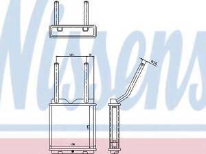 Радіатор системи опалення салона NISSENS 726531 на OPEL VECTRA A Наклонная задняя часть (88_, 89_)