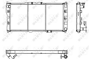 Радиатор системы охлаждения двигателя, MAZDA 323F 94-