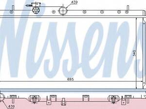 Радіатор SU IMPREZA(00-)1.6 i(+)[OE 32007315] NISSENS 67711 на SUBARU LEGACY Mk III універсал (BE, BH)