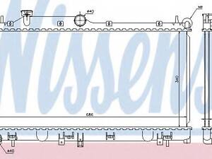 Радіатор SU IMPREZA(08-)1.5 i 16V(+)[OE 45119-FG050] NISSENS 67723 на SUBARU IMPREZA седан (GR)