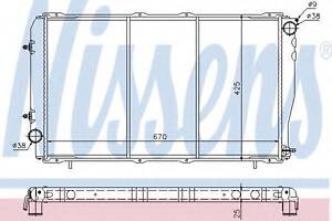 Радіатор SU LEGACY(89-)2.0 i TURBO[OE 45199-AA180] NISSENS 641111 на SUBARU LIBERTY I (BC)