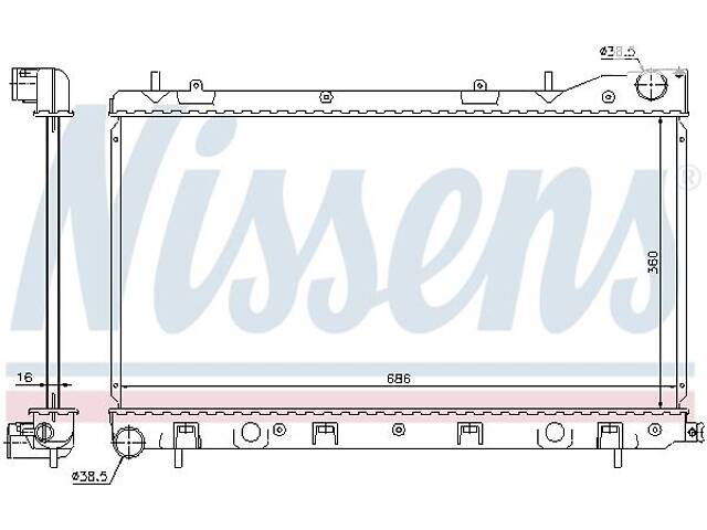 Радиатор SUBARU FORESTER (SG_) 2002-2012 г.