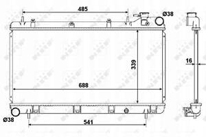 РАДИАТОР SUBARU IMPREZA 1,6/1,8 АВТОМАТ