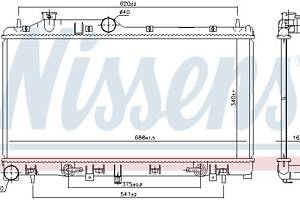 Радиатор SUBARU XV (_GP_) / SUBARU LEGACY (BP) / SUBARU FORESTER (SH_) 2003-2015 г.