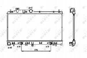Радіатор SUBARU XV 1.6 FORESTER III SH 2.5