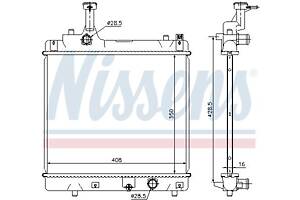 Радиатор SUZUKI ALTO (GF) / NISSAN PIXO (UA0) 2009-2014 г.
