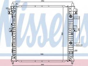 Радиатор SY ACTYON(05-)2.0 Xdi(+)[OE 21310-09250] NISSENS 64316 на SSANGYONG ACTYON SPORTS I (QJ)