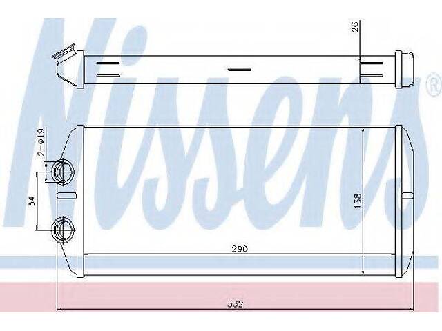 Радиатор системы отопления салона NISSENS 71164 на CITROËN C4 Picasso I (UD_) - Фото 1