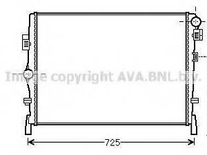 Радіатор системи охолодження AVA QUALITY COOLING CR2105 на DODGE JC