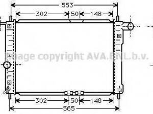 Радіатор системи охолодження AVA QUALITY COOLING DW2039 на DAEWOO LANOS / SENS (KLAT)