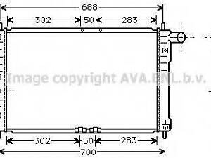 Радіатор системи охолодження AVA QUALITY COOLING DWA2014 на DAEWOO LANOS / SENS (KLAT)
