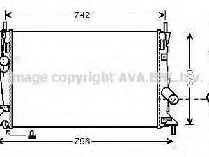 Радіатор системи охолодження AVA QUALITY COOLING FDA2370 на FORD FOCUS II Station Wagon (DA_)