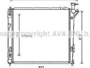 Радіатор системи охолодження AVA QUALITY COOLING HY2339 на HYUNDAI SANTA FÉ II (CM)