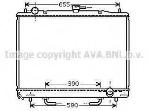 Радіатор системи охолодження AVA QUALITY COOLING MT2170 на MITSUBISHI SHOGUN II (V3_W, V2_W, V4_W)