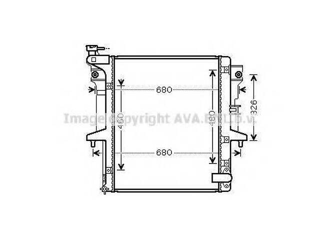 Радіатор системи охолодження AVA QUALITY COOLING MTA2202 на MITSUBISHI TRITON (KB_T, KA_T) - Фото 1