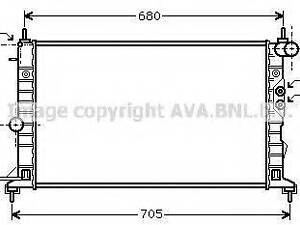 Радіатор системи охолодження AVA QUALITY COOLING OLA2244 на OPEL VECTRA B Наклонная задняя часть (38_)