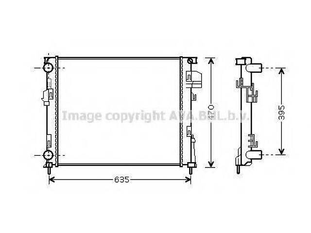 Радіатор системи охолодження AVA QUALITY COOLING RTA2303 на OPEL VIVARO c бортовой платформой/ходовая часть (E7) - Фото 1