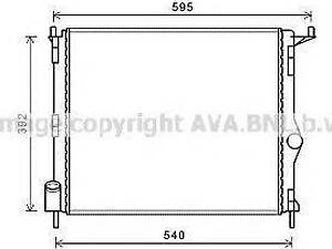 Радіатор системи охолодження AVA QUALITY COOLING RTA2476 на DACIA SANDERO