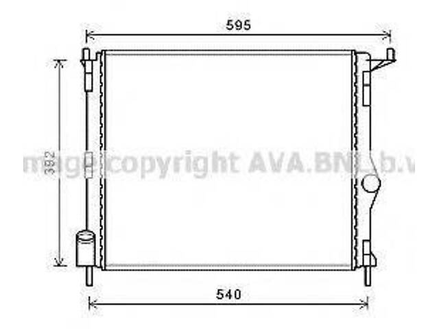 Радіатор системи охолодження AVA QUALITY COOLING RTA2476 на DACIA SANDERO - Фото 1