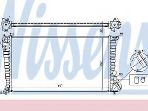 Радіатор системи охолодження NISSENS 61315 на CITROËN ZX (N2)