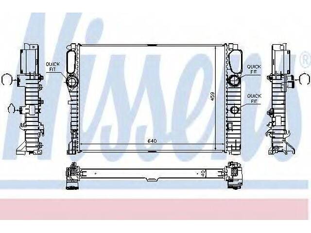 Радиатор системы охлаждения NISSENS 62796A на MERCEDES-BENZ E-CLASS седан (W211) - Фото 1