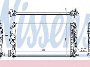 Радиатор системы охлаждения NISSENS 630762 на OPEL ZAFIRA C (P12)
