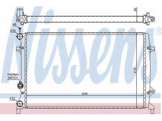 Радиатор системы охлаждения NISSENS 65296 на VW VENTO IV (162, 163) - Фото 1