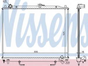 Радиатор системы охлаждения NISSENS 68181A на MITSUBISHI SHOGUN IV (V8_W, V9_W)