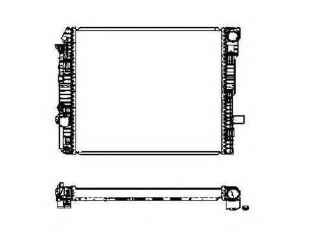 Радіатор системи охолодження NRF 50587 на MERCEDES-BENZ LK/LN2 - Фото 1