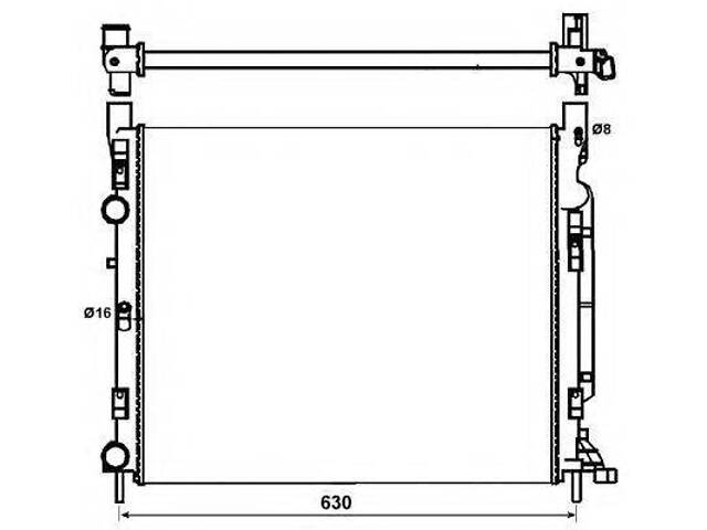 Радиатор системы охлаждения NRF 53002 на RENAULT KANGOO BE BOP (KW0/1_) - Фото 1