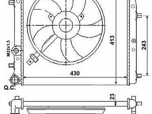 Радіатор системи охолодження NRF 53021 на SEAT IBIZA V (6J5, 6P5)