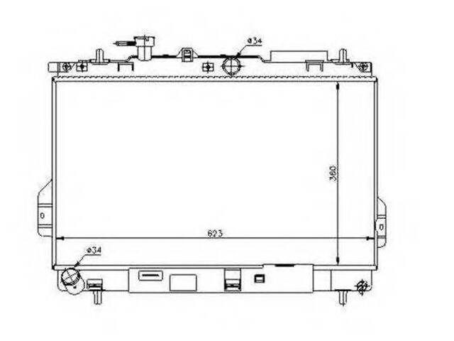 Радиатор системы охлаждения NRF 53362 на HYUNDAI LAVITA (FC) - Фото 1