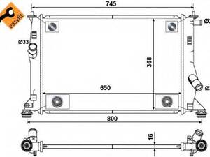 Радиатор системы охлаждения NRF 53465 на MAZDA 5 (CR19)