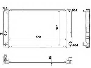 Радіатор системи охолодження NRF 53926 на LEXUS CT (ZWA1_)
