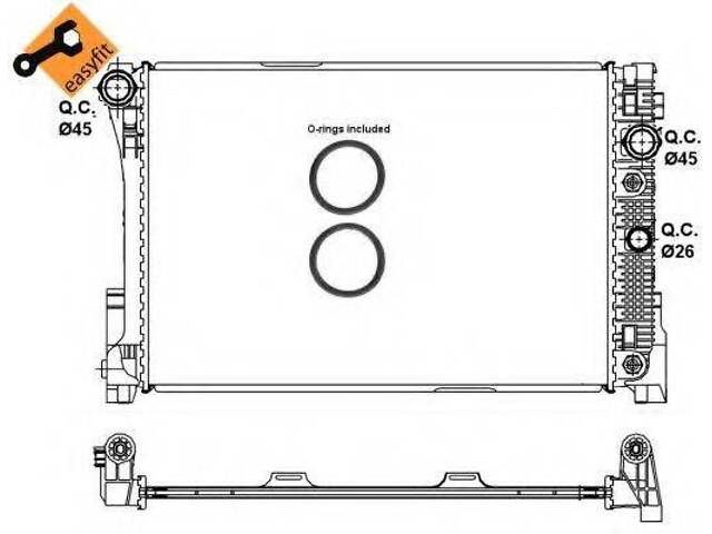 Радиатор системы охлаждения NRF 58335 на MERCEDES-BENZ C-CLASS T-Model (S204) - Фото 1