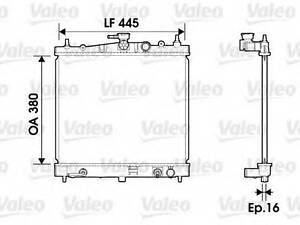 Радіатор системи охолодження VALEO 734247 на NISSAN MARCH III (K12)