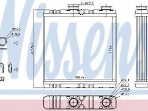 Радіатор системи опалення салона NISSENS 73342 на RENAULT LAGUNA III (BT0/1)