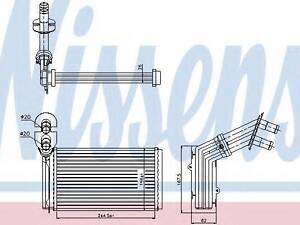 Радиатор системы отопления салона NISSENS 73973 на VW SHARAN (7M8, 7M9, 7M6)