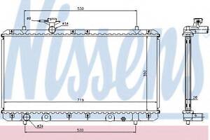 Радіатор SZ AERIO(01-)1.3 i 16V(+)[OE 17700-54G00] NISSENS 64167A на SUZUKI AERIO универсал (ER)