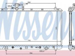 Радиатор SZ SX4(06-)2.0 и 16V(+)[OE 17700-80J10] NISSENS 64205 на SUZUKI SX4 (EY, GY)