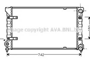 Радиатор TOLEDO I 18/20 MT -AC 91- (Ava)